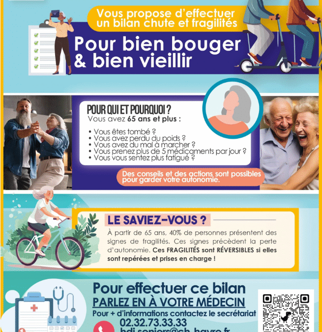 Prévention des chutes et dépistage des fragilités chez les plus de 65 ans